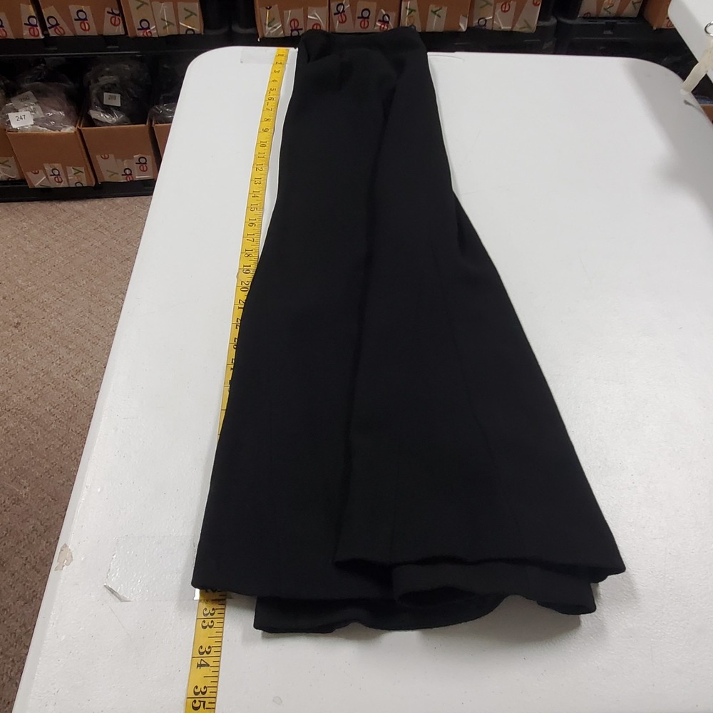 Eileen Fisher Wool Blend Midi Skirt Size S Black Chic Elevated Career Office - Picture 7 of 10